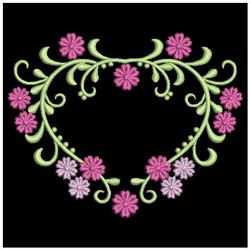 Heirloom Flower Heart 06(Lg) machine embroidery designs