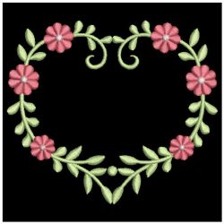 Heirloom Flower Heart 08(Lg) machine embroidery designs