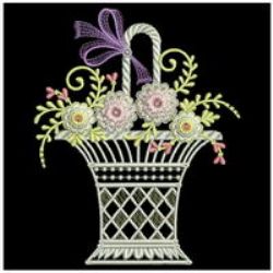 Floral Baskets 2 05(Sm) machine embroidery designs