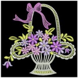 Floral Baskets 2 07(Lg) machine embroidery designs