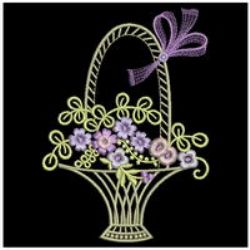 Floral Baskets 2 09(Sm) machine embroidery designs