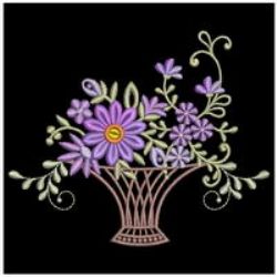 Floral Baskets 2 10(Sm) machine embroidery designs