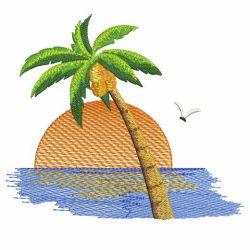 Summer Beach 05(Md) machine embroidery designs