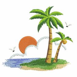 Summer Beach 06(Md) machine embroidery designs