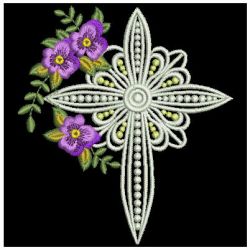 Decorative Pansy Cross 02