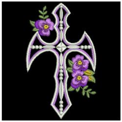 Decorative Pansy Cross 08