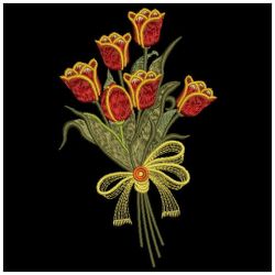 Assorted Floral Bouquet 08(Md) machine embroidery designs
