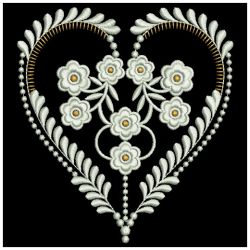 Heirloom Flower Deco 06(Md) machine embroidery designs