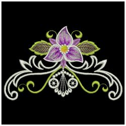 Elegant Floral 7 08(Lg) machine embroidery designs