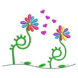 Flower Couple(Lg) machine embroidery designs