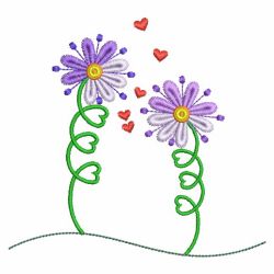 Flower Couple 04(Md) machine embroidery designs