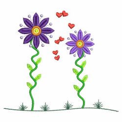 Flower Couple 05(Lg) machine embroidery designs