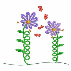 Flower Couple 07(Lg) machine embroidery designs