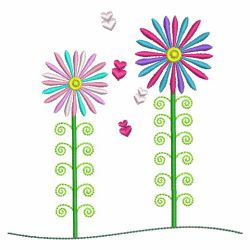 Flower Couple 08(Lg) machine embroidery designs
