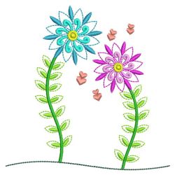 Flower Couple 09(Lg) machine embroidery designs