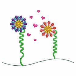 Flower Couple 10(Lg) machine embroidery designs