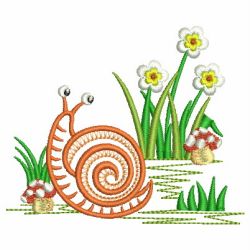 Cute Snails 04 machine embroidery designs