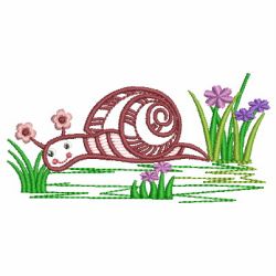 Cute Snails 05 machine embroidery designs