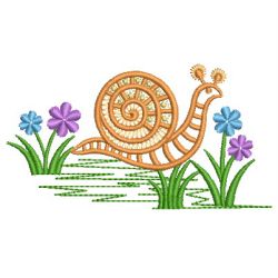 Cute Snails 07 machine embroidery designs