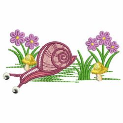 Cute Snails 08 machine embroidery designs