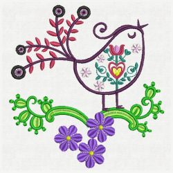 Fancy Birds 01(Md) machine embroidery designs
