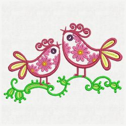 Fancy Birds 04(Md) machine embroidery designs