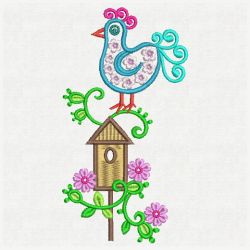 Fancy Birds 05(Md) machine embroidery designs