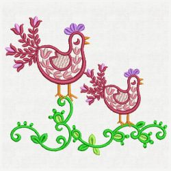 Fancy Birds 07(Lg) machine embroidery designs