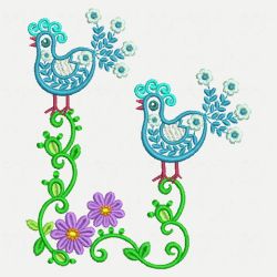 Fancy Birds 08(Lg) machine embroidery designs