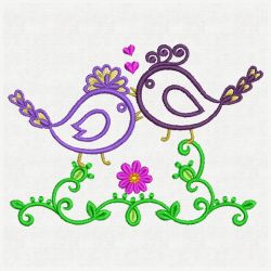 Fancy Birds 10(Lg) machine embroidery designs