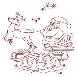 Redwork Christmas 01(Lg) machine embroidery designs