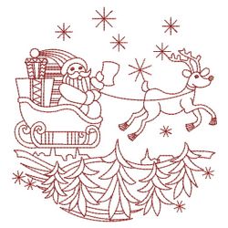 Redwork Christmas 05(Md) machine embroidery designs