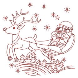 Redwork Christmas 06(Lg) machine embroidery designs