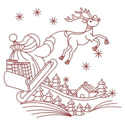 Redwork Christmas 07(Md) machine embroidery designs
