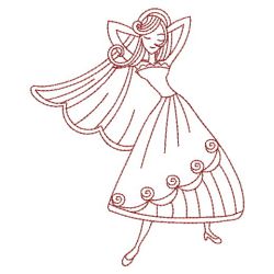 Redwork Brides 04(Md) machine embroidery designs