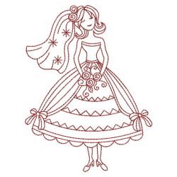 Redwork Brides 05(Sm) machine embroidery designs