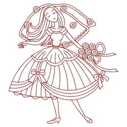 Redwork Brides 09(Sm) machine embroidery designs