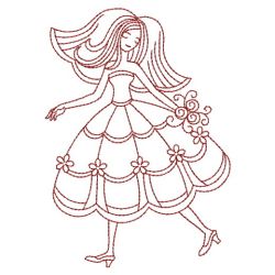 Redwork Brides 10(Lg) machine embroidery designs