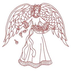Redwork Love Angels 01(Lg) machine embroidery designs
