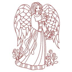 Redwork Love Angels 04(Lg) machine embroidery designs