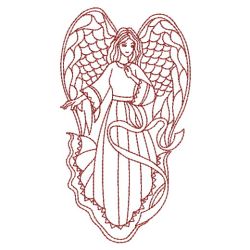 Redwork Love Angels 07(Lg) machine embroidery designs