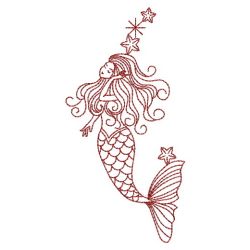 Redwork Mermaids 04(Sm) machine embroidery designs