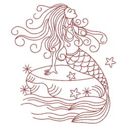 Redwork Mermaids 10(Sm) machine embroidery designs