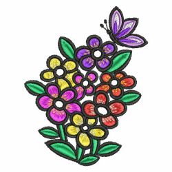 Crystal Flower Deco 02 machine embroidery designs