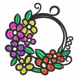 Crystal Flower Deco 04 machine embroidery designs