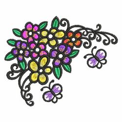 Crystal Flower Deco 09 machine embroidery designs