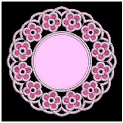 FSL Aplique Flower Doilies machine embroidery designs