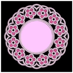 FSL Aplique Flower Doilies 01 machine embroidery designs