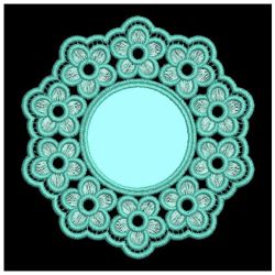 FSL Aplique Flower Doilies 03 machine embroidery designs