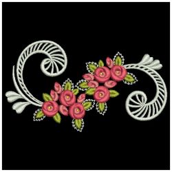 Heirloom Rose Deco 03(Sm) machine embroidery designs